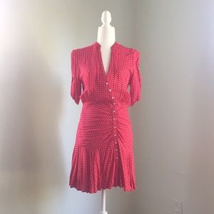 Free People Red Polka Dot Dress